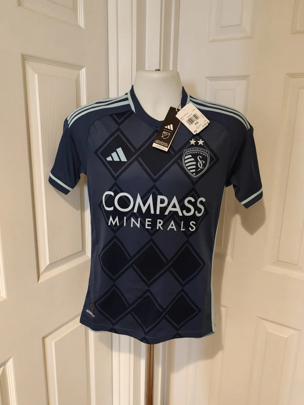 adidas Sporting Kansas City 24/25 Away Jersey NWT Men's Size XS MLS HZ6195